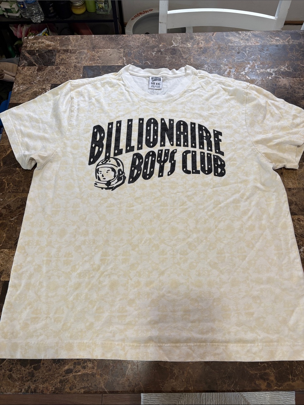 Billionaire Boys Club Ivory Graphic Logo Short Sleeve Tee XXLsz